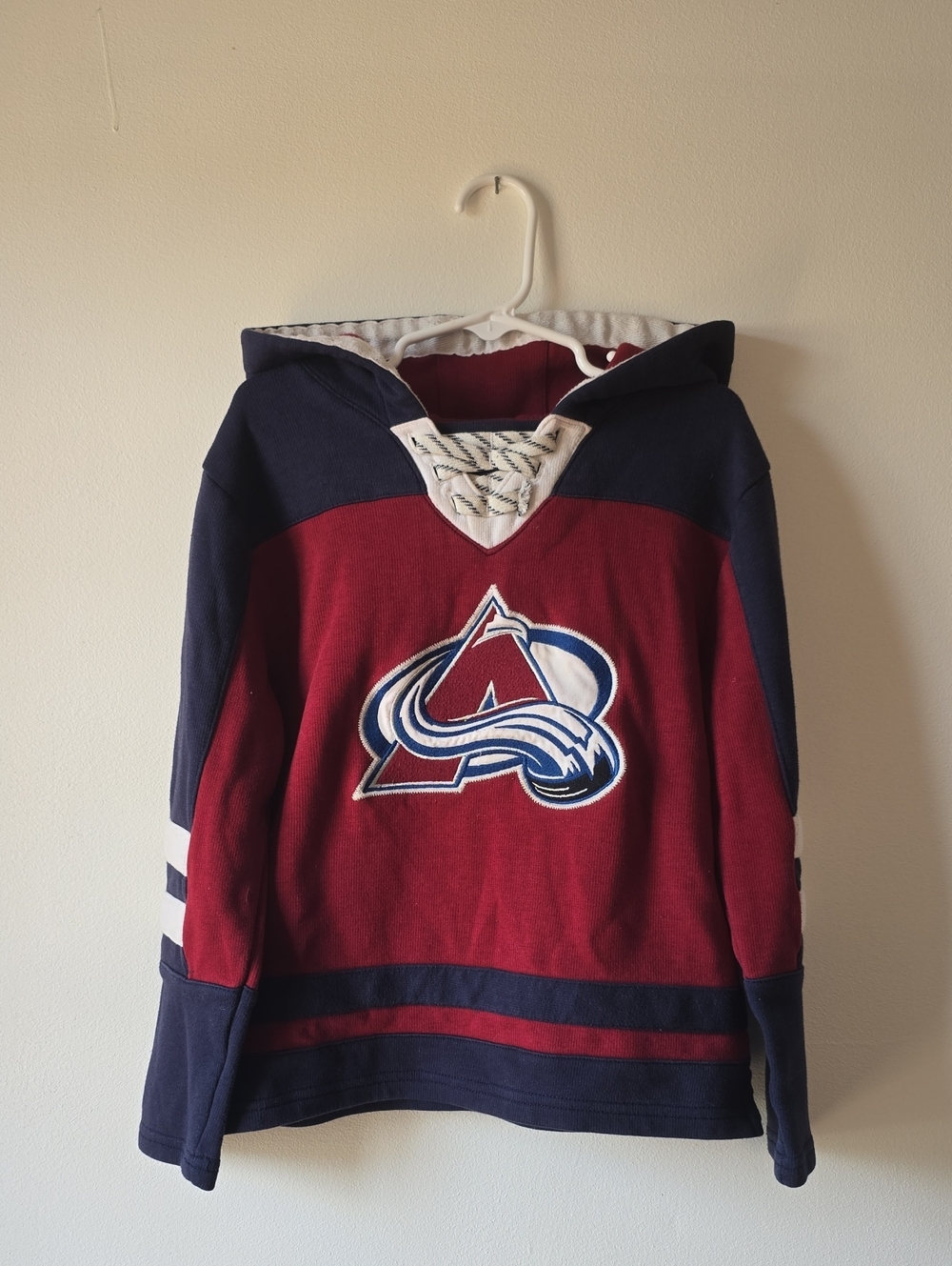 NHL Youth Maroon and Navy Colorado Avalanche Hoodie